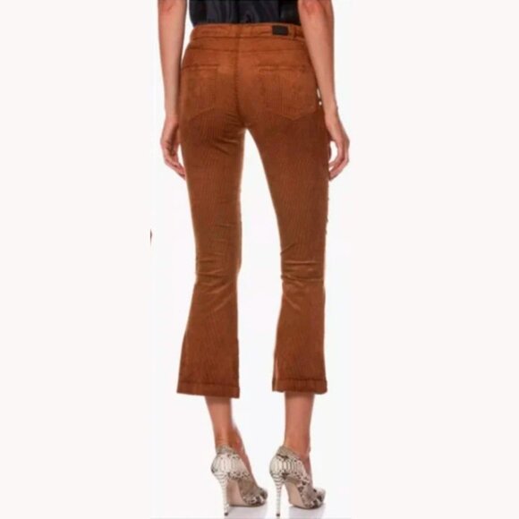 PAIGE Chestnut Colette Crop Flare Corduroy Pants / 29 - Picture 13 of 14